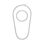 Set colier și brățară One Jewels OAMN4103SS Argintiu