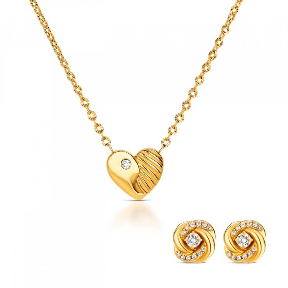 Set Colier și Cercei Damă One Jewels OJSET23G Auriu*