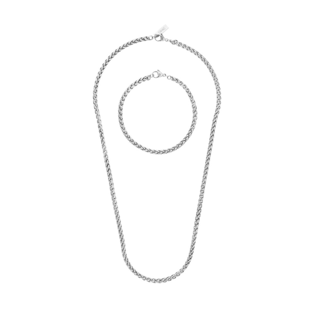Set colier și brățară One Jewels OAMN4202SS Argintiu
