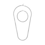 Set colier și brățară One Jewels OAMN4202SS Argintiu