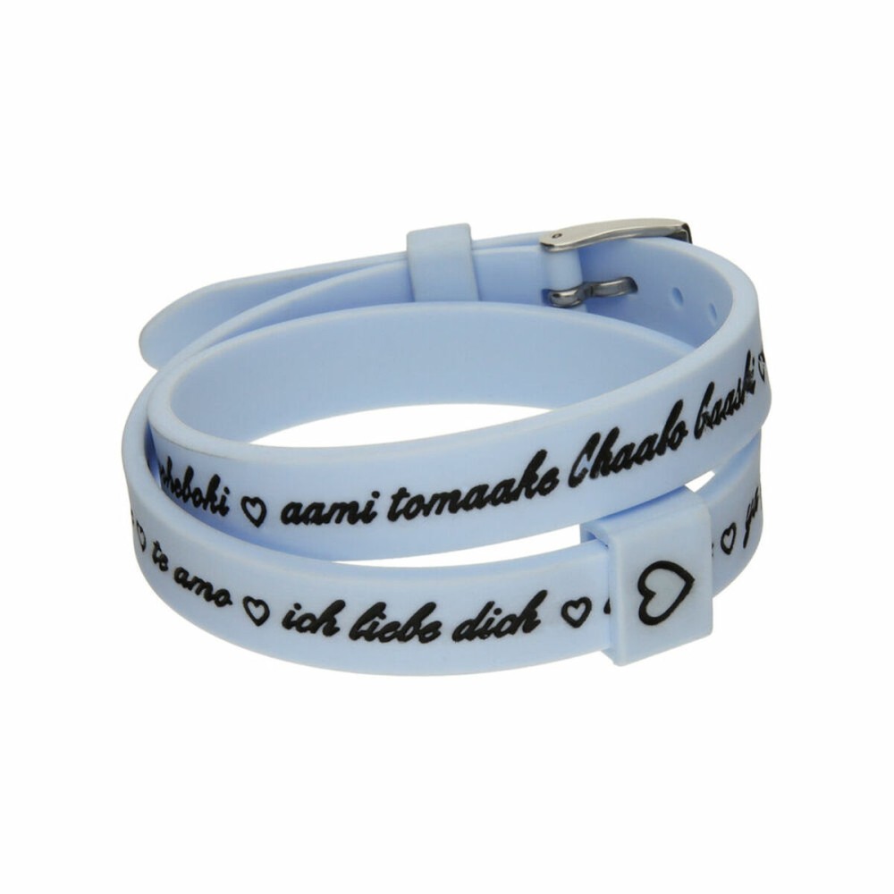 Brățară Damă il mezzometro I LOVE YOU SILVER - BRACCIALE IN SILICONE/SILICONE BRACELET
