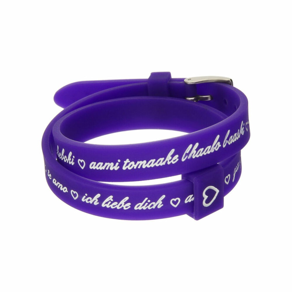 Brățară Damă il mezzometro I LOVE YOU SILVER - BRACCIALE IN SILICONE/SILICONE BRACELET