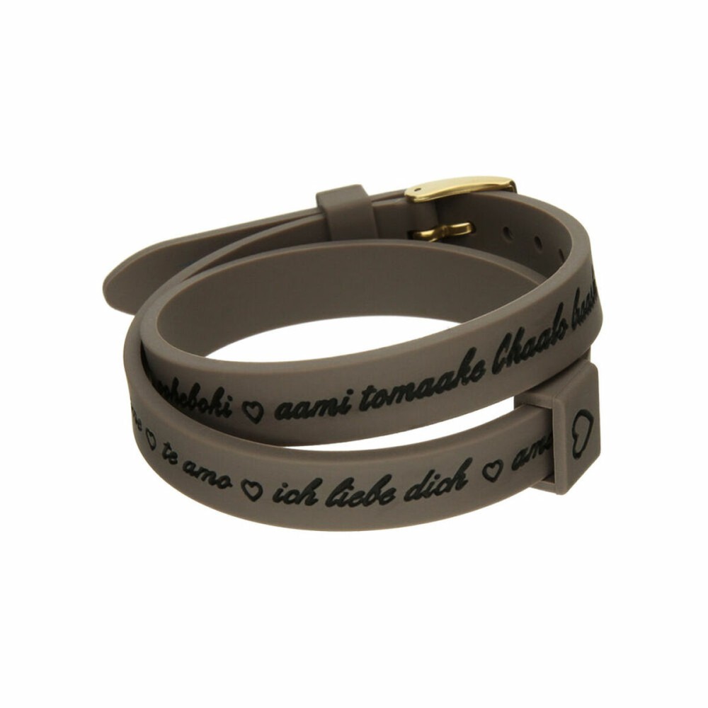 Brățară Damă il mezzometro I LOVE YOU GOLD - BRACCIALE IN SILICONE/SILICONE BRACELET