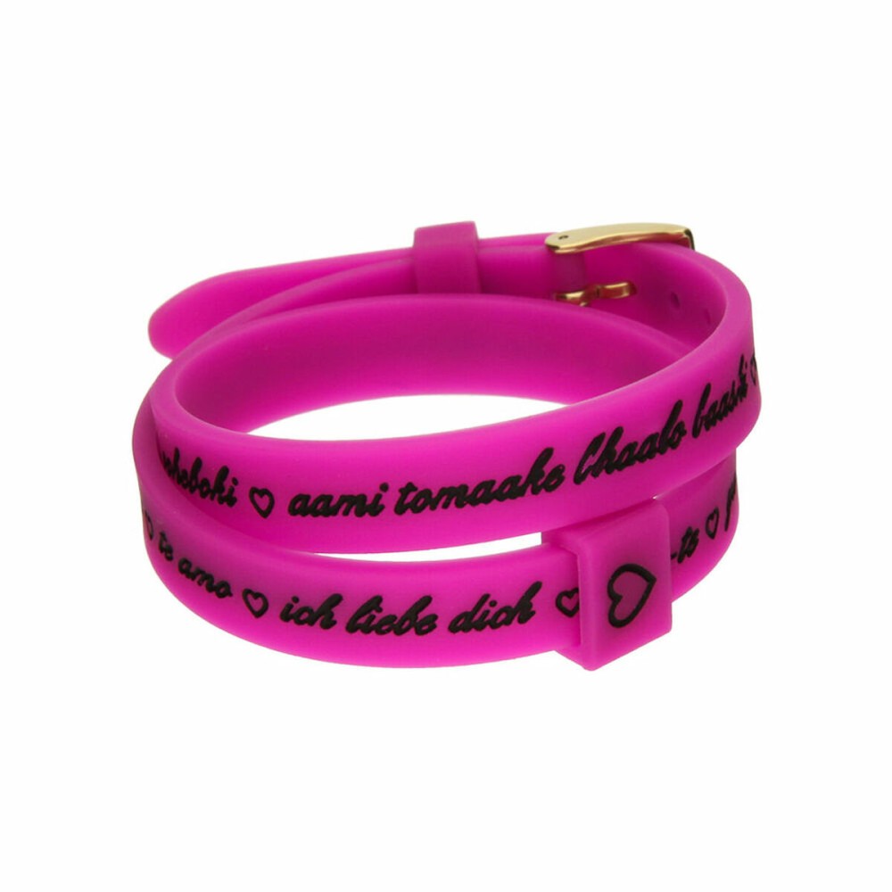 Brățară Damă il mezzometro I LOVE YOU GOLD - BRACCIALE IN SILICONE/SILICONE BRACELET