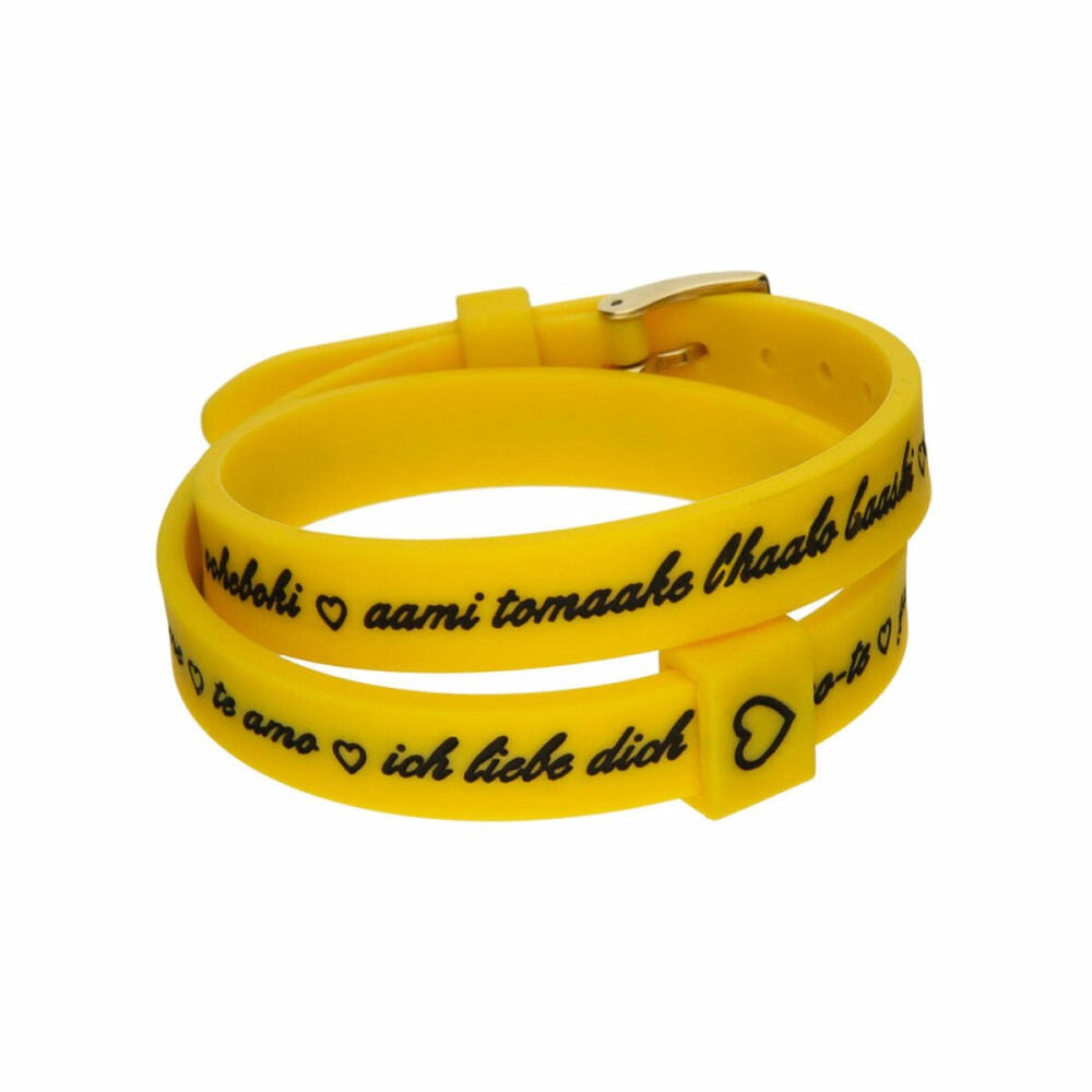Brățară Damă il mezzometro I LOVE YOU GOLD - BRACCIALE IN SILICONE/SILICONE BRACELET