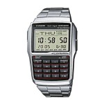 Ceas Bărbați Casio DATABANK CALCULATOR STEEL Negru Argintiu