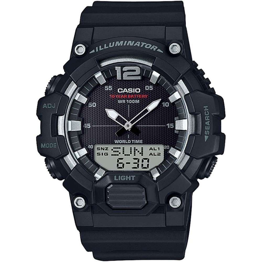 Ceas Bărbați Casio ILLUMINATOR Black (Ø 53 mm)