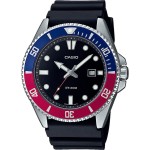 Ceas Bărbați Casio DIVER DATE 200M - BLACK Negru (Ø 44 mm)