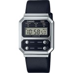 Ceas Unisex Casio F100 TRIBUTE - STEEL / BLACK ***SPECIAL PRICE*** Negru (Ø 40 mm)