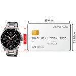 Ceas Bărbați Casio MULTIFUNCTION CALENDAR - BLACK Negru Argintiu (Ø 43,5 mm) (Ø 35 mm)