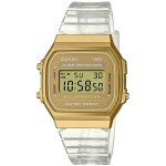 Ceas Unisex Casio VINTAGE COLLECTION - TRANSPARENT BAND - GOLD (Ø 36 mm)