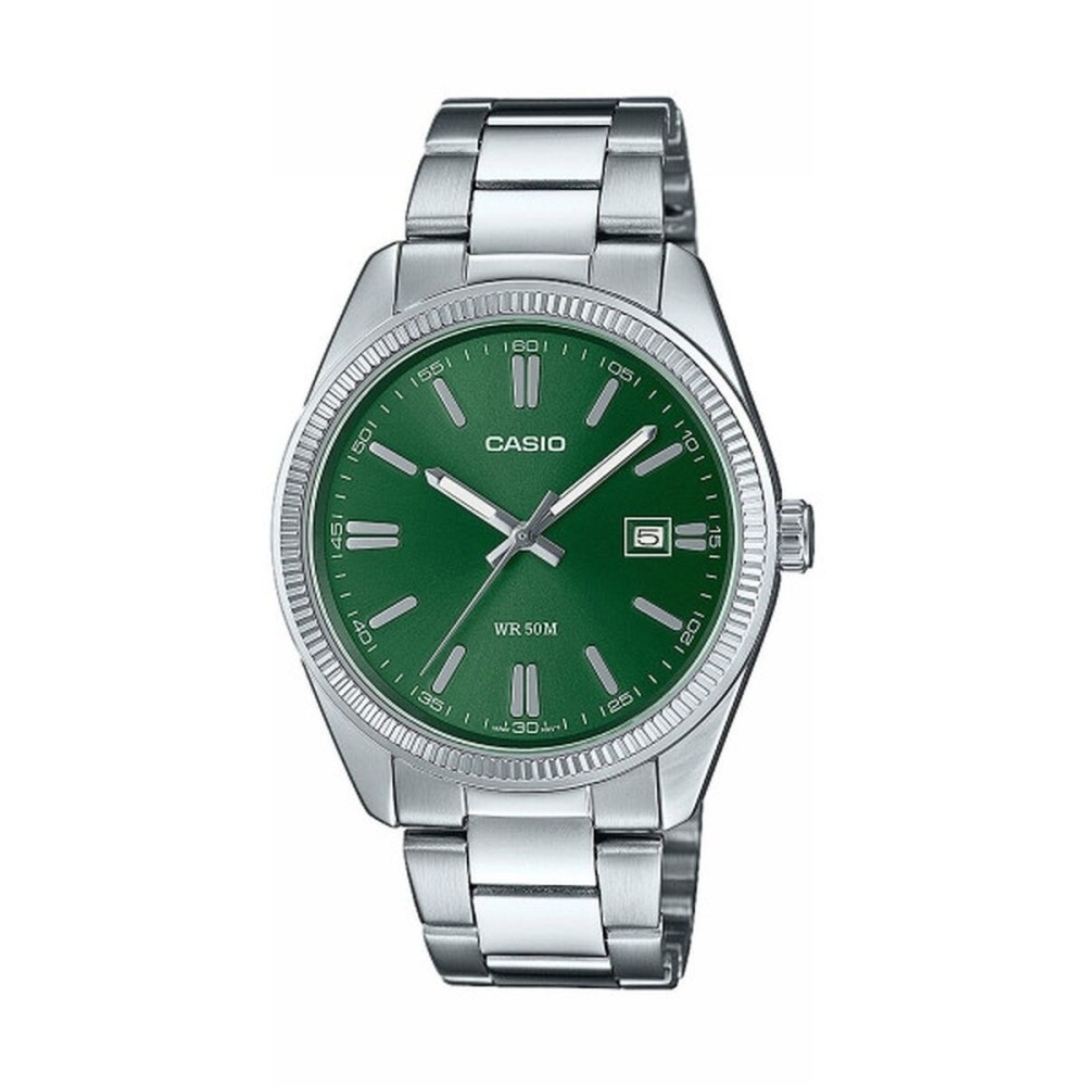 Ceas Bărbați Casio DATE - FOREST GREEN Verde Argintiu (Ø 38,5 mm)