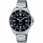Ceas Bărbați Casio DIVER COMPACT 50M - BLACK Negru Argintiu (Ø 38,5 mm)