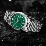 Ceas Bărbați Citizen TSUYOSA AUTOMATIC Verde Argintiu (Ø 40 mm)