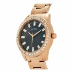 Ceas Damă Guess GW0111L3 Negru Aur Roz