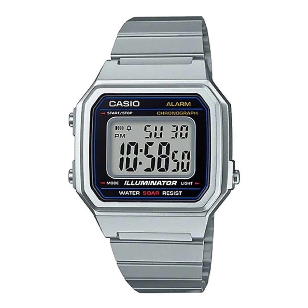 Ceas Unisex Casio B650WD-1AEF Negru Argintiu (Ø 41 mm)