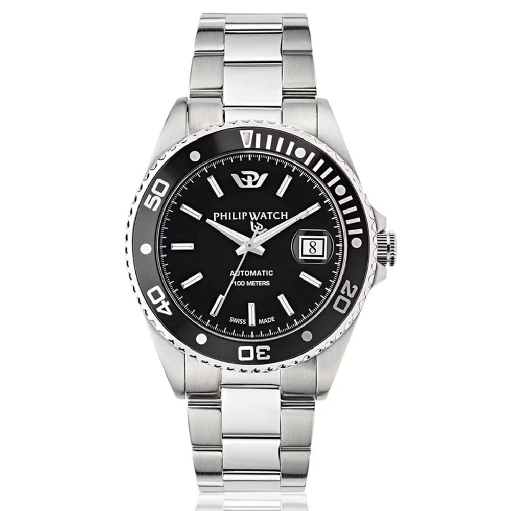 Ceas Bărbați Philip Watch R8223597026 Negru Argintiu