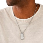 Colier Bărbați Emporio Armani EGS3078040 Argintiu