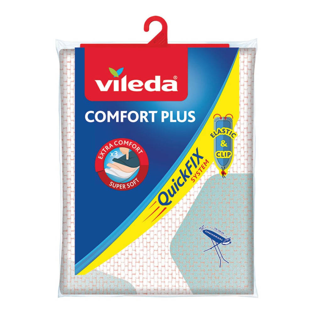 Husă pentru Masă de Călcat Vileda 163255 Comfort Plus Roz 110 x 30 cm 130 x 45 cm