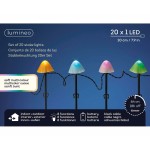Lumină decorativă pentru plante Lumineo 491763 Multicolor Mini Ciupercă (20 Unități)