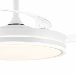 Ventilator de Tavan CristalRecord EVO RETRAC Alb 72 W