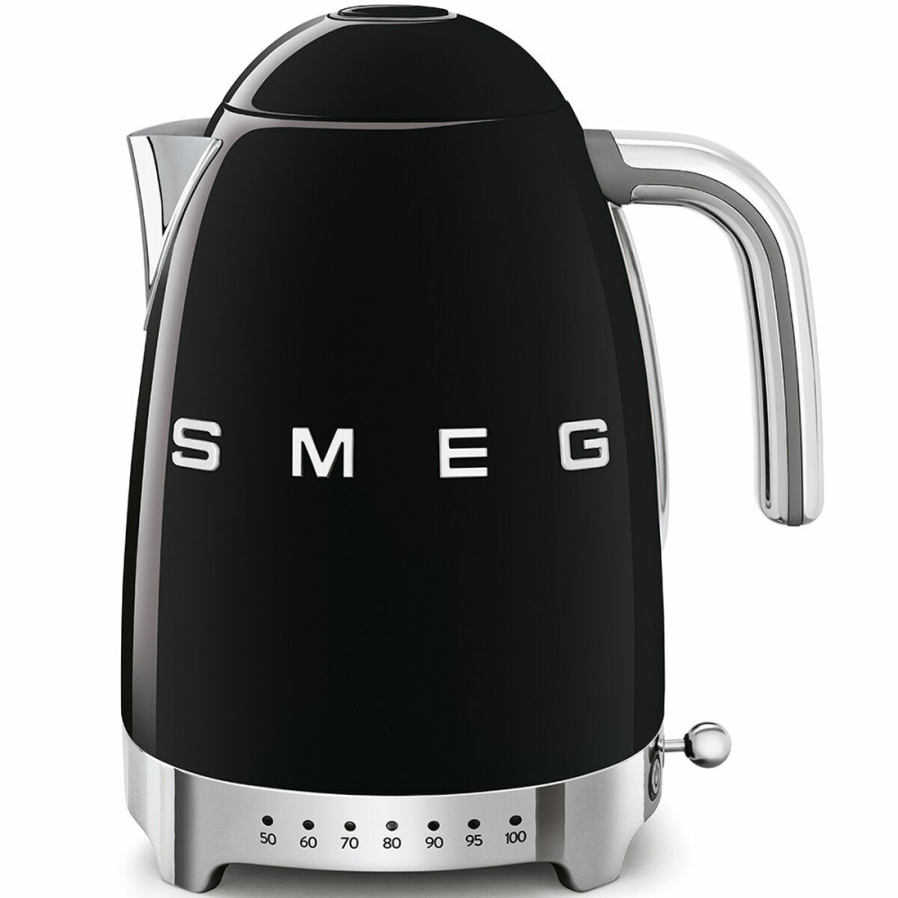 Fierbător Smeg 2400 W 1,7 L Negru Oțel inoxidabil Plastic
