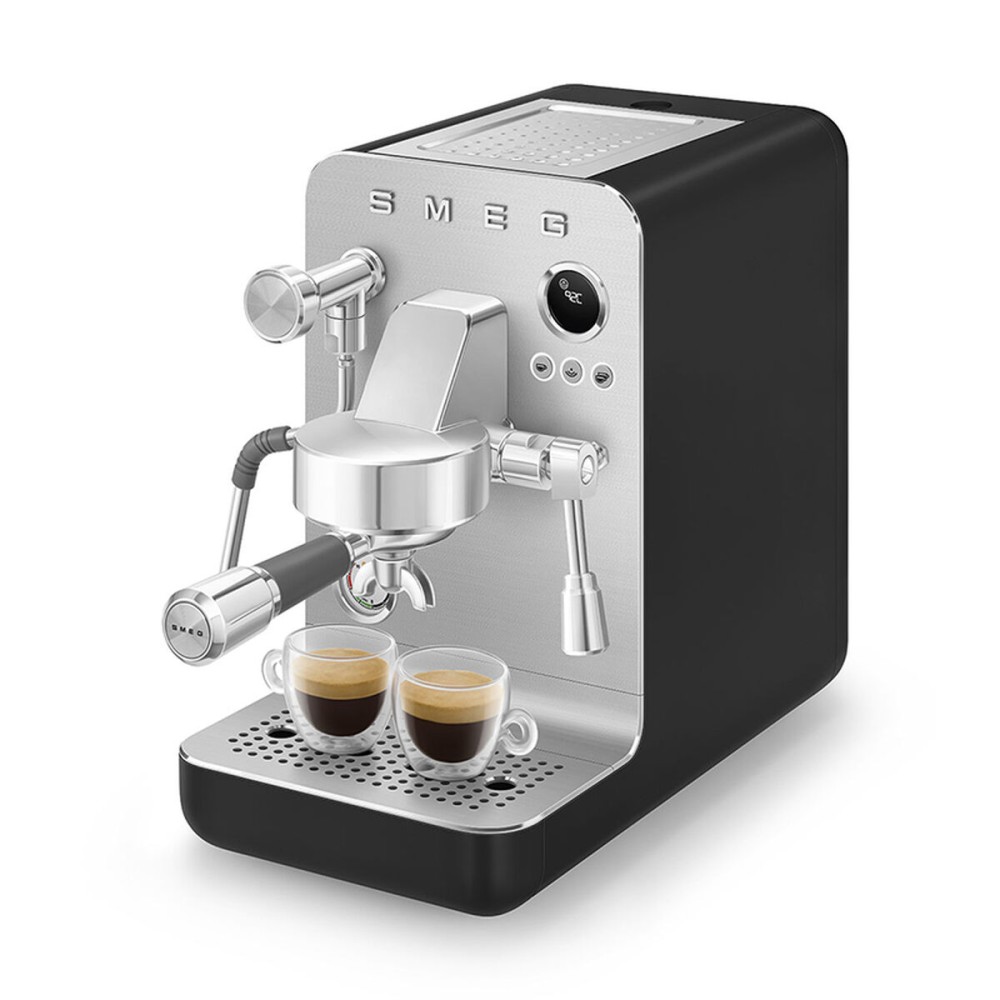 Cafetieră Express cu Braț Smeg EMC02BLMEU Negru 1350 W 15 bar 1 L
