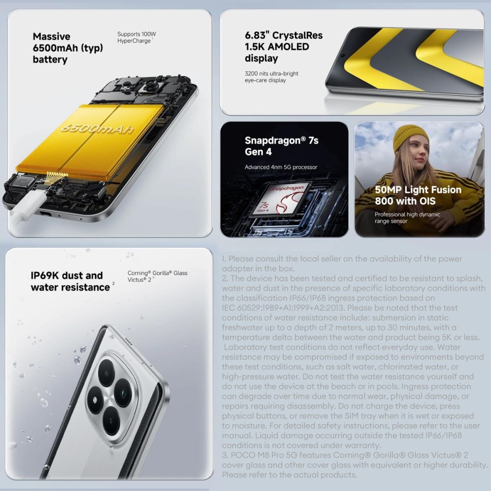 Smartphone Poco M8 PRO 12 GB RAM 512 GB Verde