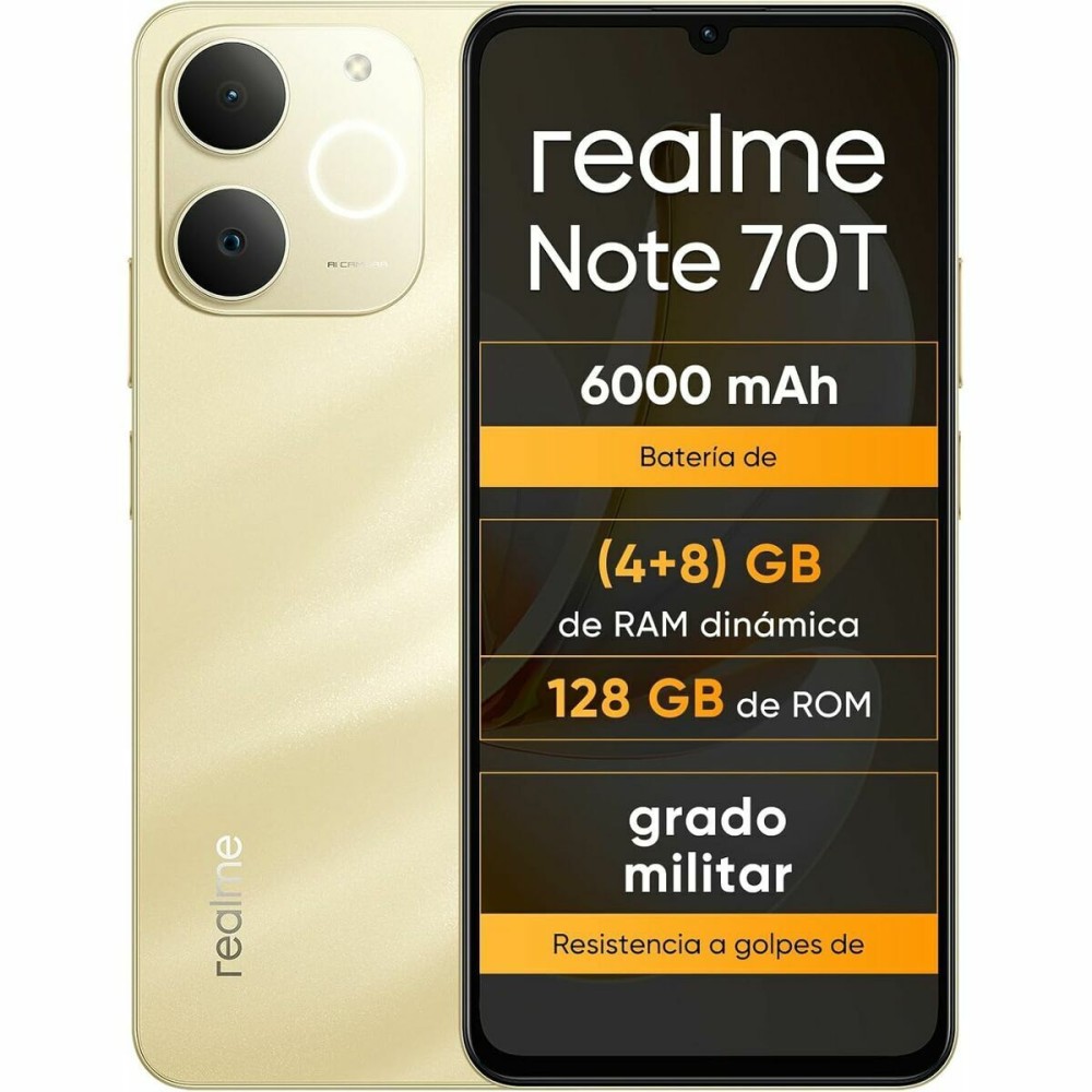 Smartphone Realme NOTE 70T 6,74" Unisoc 4 GB RAM 128 GB Auriu*