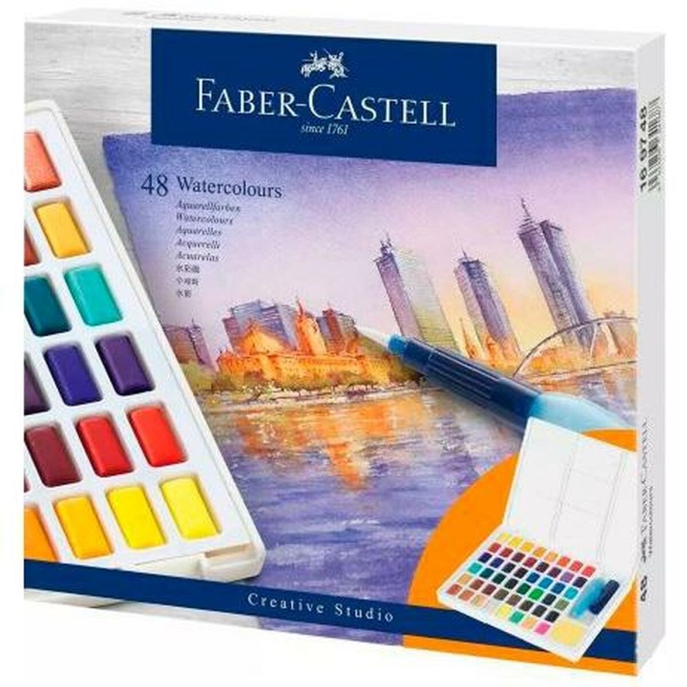 Set de vopsele acuarele Faber-Castell Creative Studio (8 Unități)