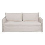 Canapea Bej Poliester Lin 210 x 93 x 95 cm