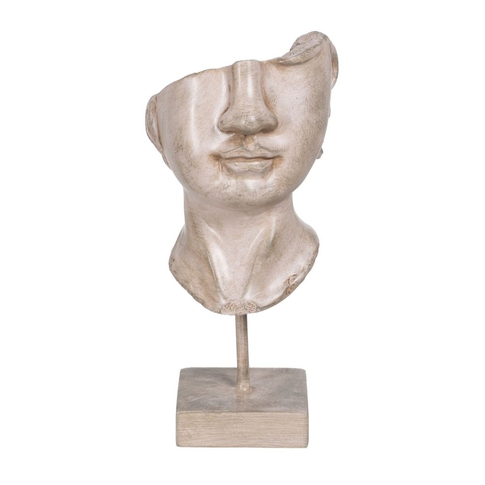 Figură Decorativă Bej Față 12,5 x 13,5 x 27,5 cm