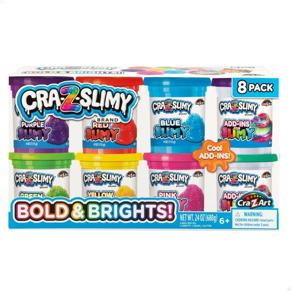 Joc de Plastilină Cra-Z-Art Bold&Brights (6 Unități) Slime