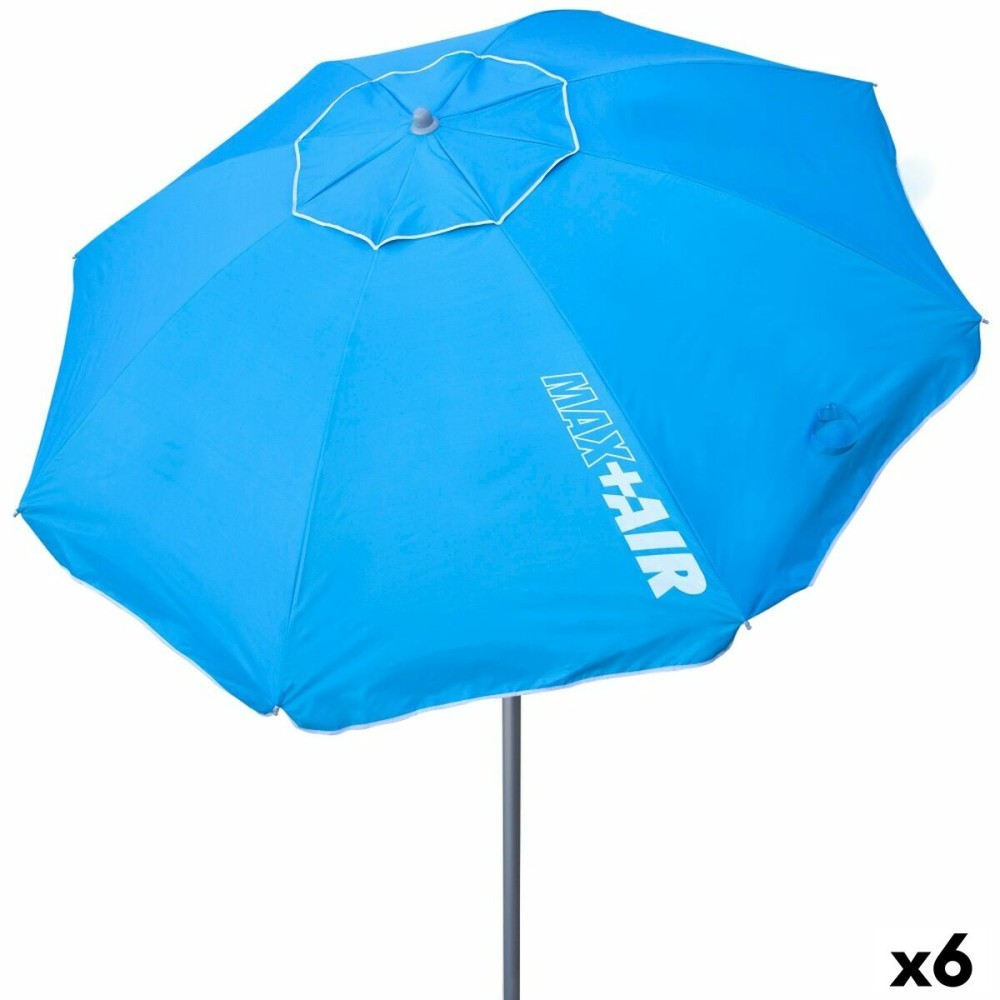 Umbrelă Aktive Albastru 220 x 207,5 x 220 cm (6 Unități)