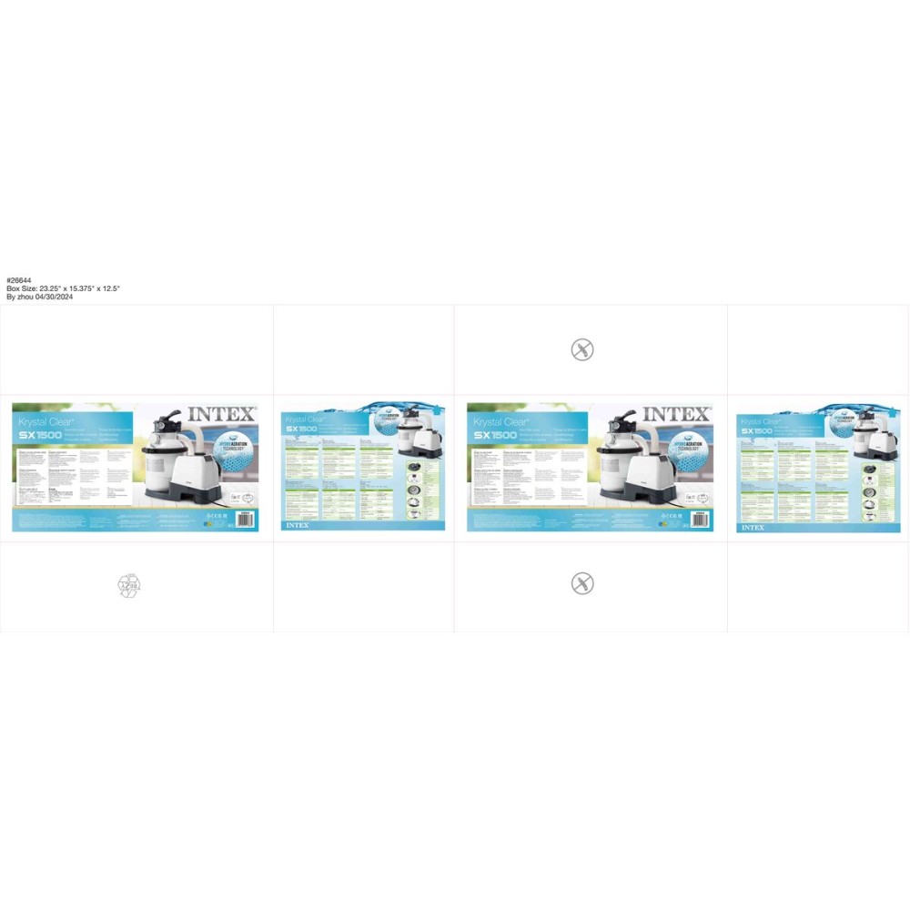 Stație de purificare a apei din piscină Intex 26644