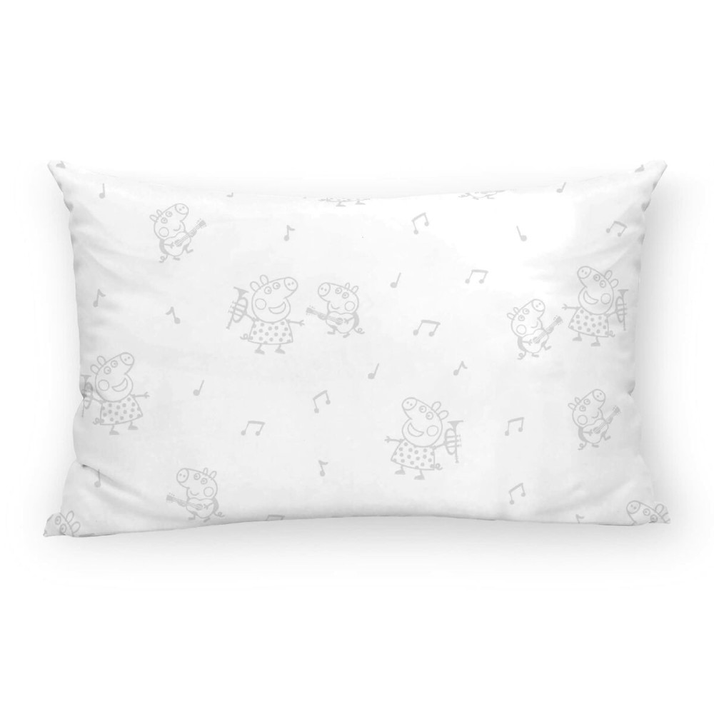 Față de pernă Peppa Pig Gri Multicolor 175 Fire 30 x 50 cm 100 % bumbac
