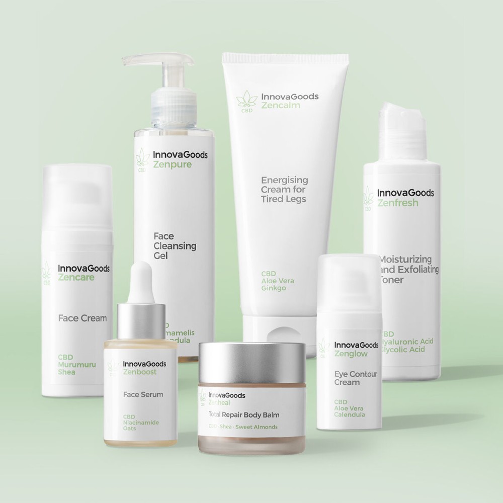 Set pentru rutină facială și corporală CBD InnovaGoods