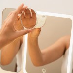 Oglindă de Machiaj Triptică Reîncărcabilă cu Mărire și Lumină LED Miled InnovaGoods
