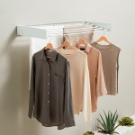 Uscător de rufe pliabil, extensibil și retractabil de perete Dryva 100 InnovaGoods