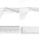 Uscător de rufe pliabil, extensibil și retractabil de perete Dryva 100 InnovaGoods