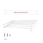 Uscător de rufe pliabil, extensibil și retractabil de perete Dryva 100 InnovaGoods