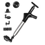 Desfundator cu aer comprimat de înaltă presiune cu accesorii și manometru 5 în 1 Jetpro InnovaGoods