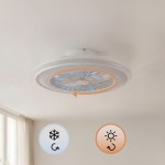 Ventilator de tavan cu lumină LED RGB, pale ascunse și telecomandă Nexory InnovaGoods
