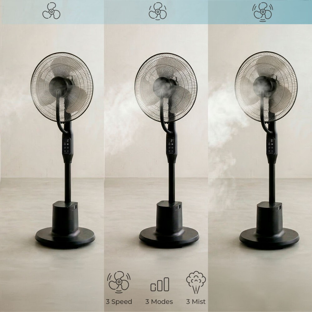 Ventilator nebulizator cu picior, cu telecomandă Sprair InnovaGoods