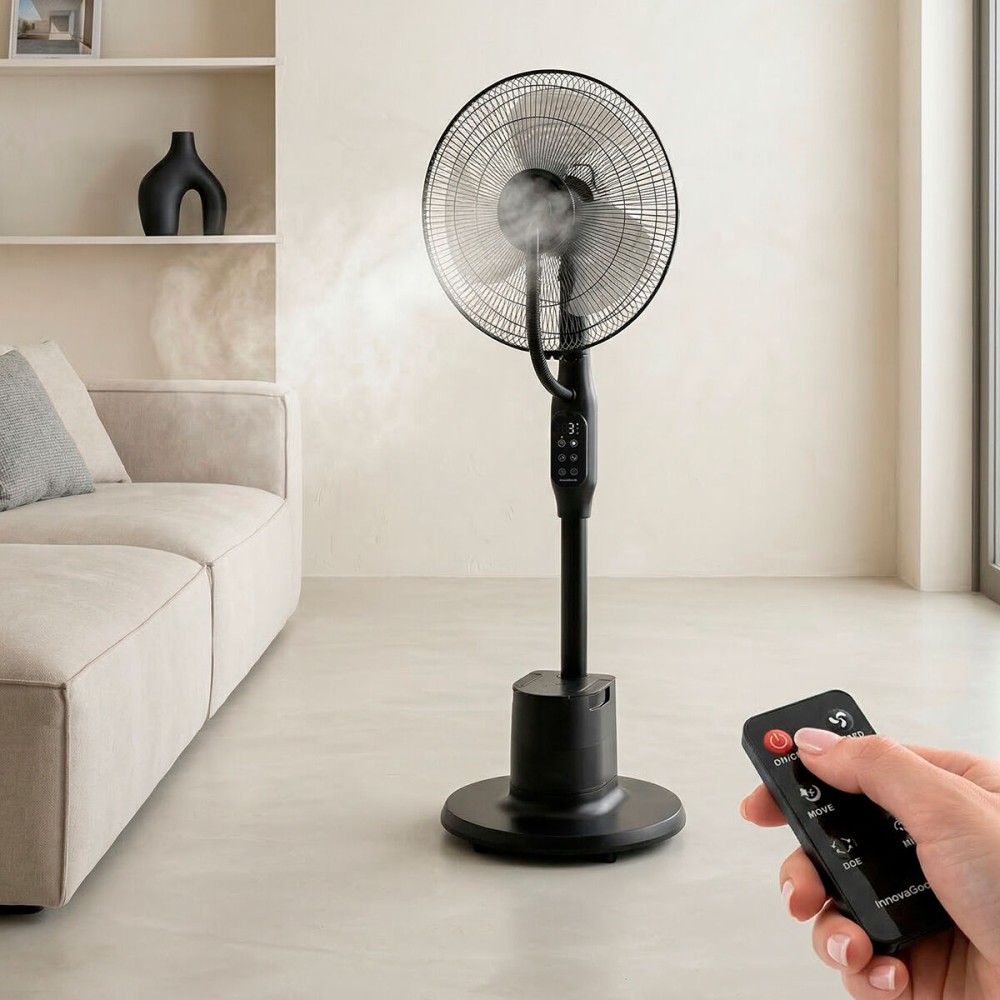 Ventilator nebulizator cu picior, cu telecomandă Sprair InnovaGoods