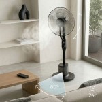 Ventilator nebulizator cu picior, cu telecomandă Sprair InnovaGoods