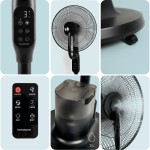 Ventilator nebulizator cu picior, cu telecomandă Sprair InnovaGoods