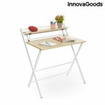Birou pliabil cu raft InnovaGoods Tablezy Lemn (Recondiționate B)