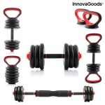 Set de greutăți reglabile 6 în 1 cu ghid de exerciții Sixfit InnovaGoods   Fier (Recondiționate B)