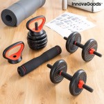 Set de greutăți reglabile 6 în 1 cu ghid de exerciții Sixfit InnovaGoods   Fier (Recondiționate B)
